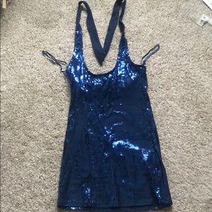 Halter Sequence Party Dress